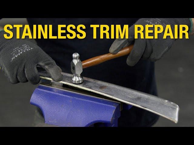 How to Fix Dents on Steel Trim - Stainless Trim Restoration & Repair at Eastwood