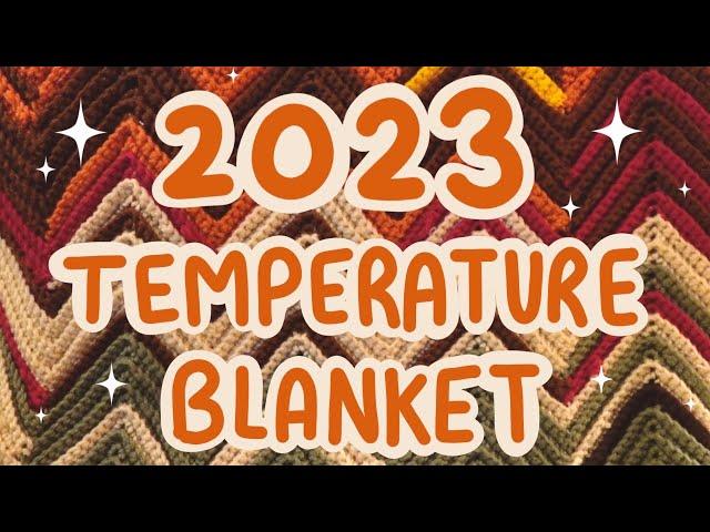 My 2023 Temperature Blanket! Year in Review