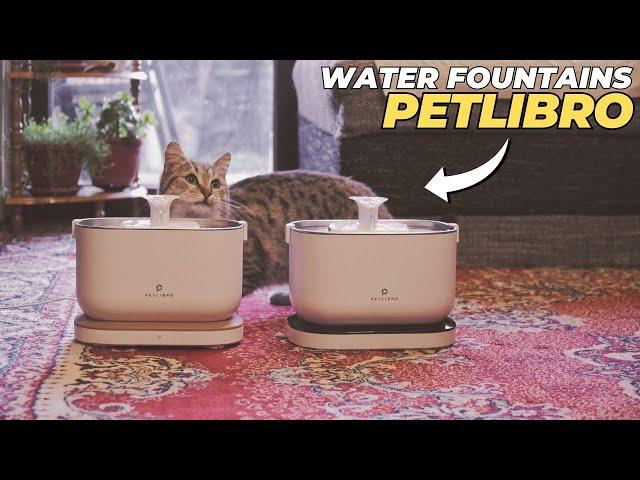 PETLIBRO Water Fountains Unboxing I Review I Cordless vs App monitoring version comparison 2024