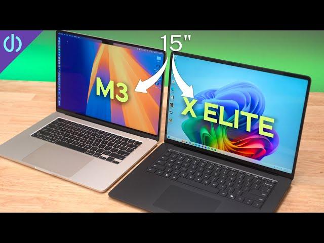 15" Surface Laptop 7 X Elite vs 15" MacBook Air M3