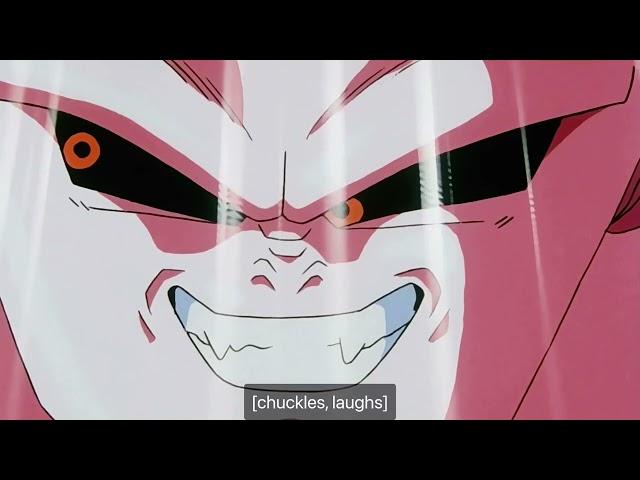 Kid Buu speaking perfect English in dragon ball Z