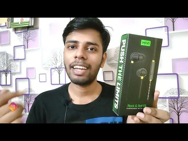 Mivi rock and roll E5 earphone Unboxing and Review 