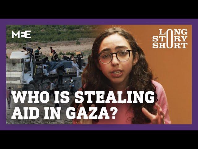 Who's stealing aid in Gaza?