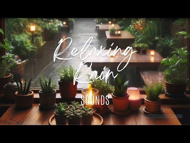 The Rhythms of Rain and the Warm Glow of Candles A Relaxing Video