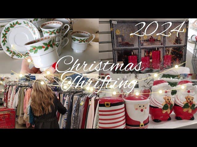 2024 CHRISTMAS THRIFT WITH ME CHRISTMAS ON A BUDGET CHRISTMAS SHOPPING