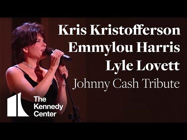 Kris Kristofferson, Lyle Lovett, Emmylou Harris (Johnny Cash Tribute) - 1996 Kennedy Center Honors