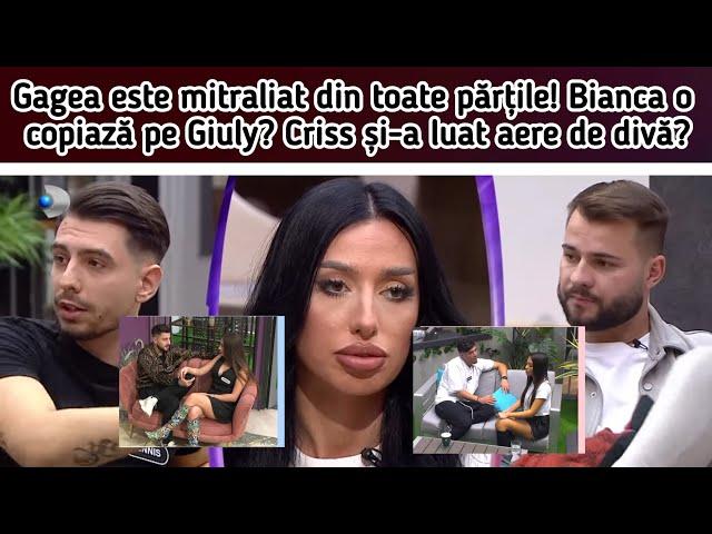 Gagea este mitraliat din toate părțile!Bianca o copiaza pe Giuly?Criss si-a luat aere de divă?‍️