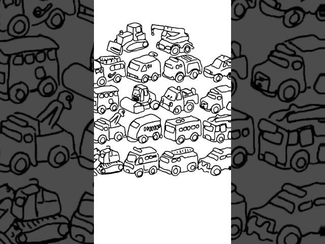 Drawing an Insane Amount of cars #drawing #toys #toy