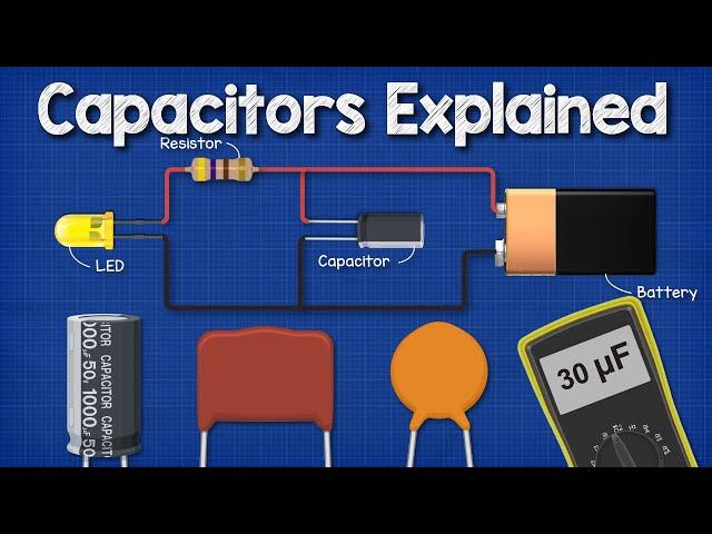 Capacitors Explained - The basics how capacitors work working principle