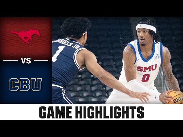 Cal Baptist vs. SMU Game Highlights | 2024-25 ACC Men's Basketball