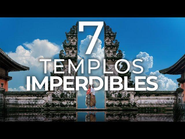 Qué TEMPLOS  visitar en BALI, Indonesia 