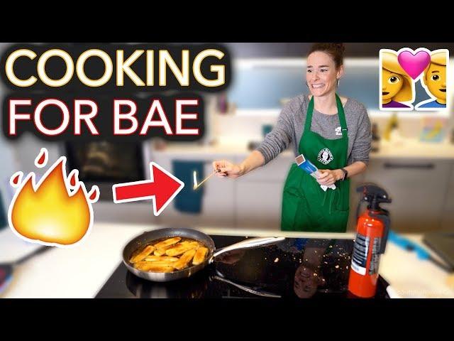 I Tried to Cook My Boyfriend His Fav Meal (I set it on fire)