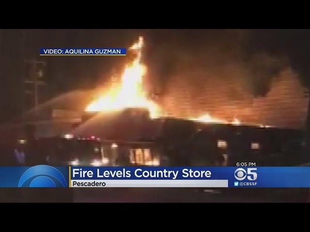 Fire Demolishes Pescadero Country Store