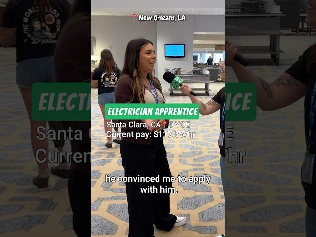 How much does a 5th year female #electrician apprentice make in Santa Clara, CA? #salarytransparency