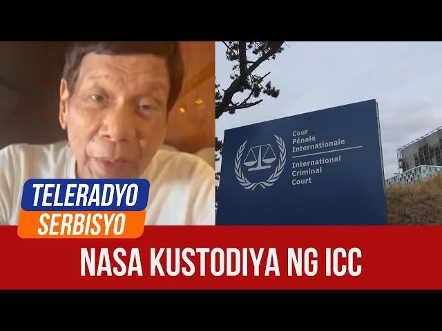 ICC: Ex-president Duterte in detention facility | Teleradyo Serbisyo Balita (14 March 2025)