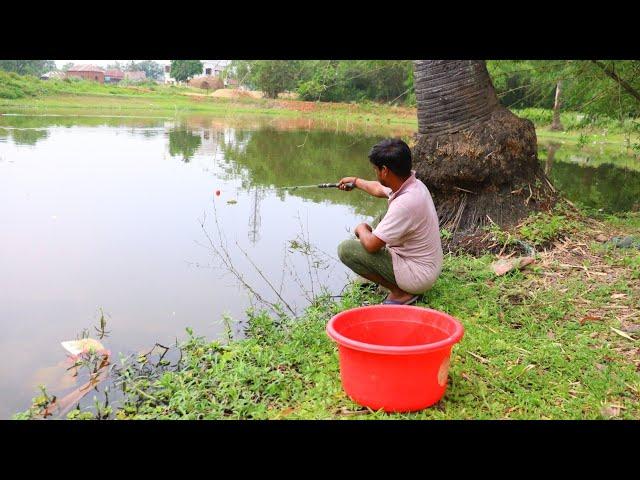 Fishing Video || Hook fishing is very simple and effective || My village fishing || Best hook trap