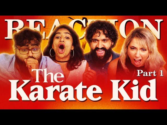 Our FIRST TIME watching The Karate Kid! Part 1 of 2 - Group Reaction