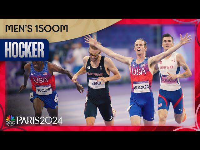 American Cole Hocker pulls off a STUNNER in men's 1500m Olympic final | Paris Olympics | NBC Sports