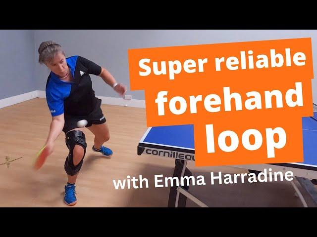 Super reliable forehand loop technique