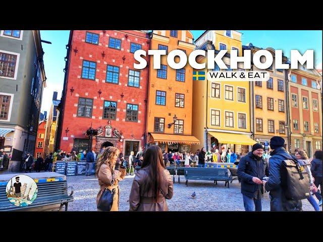 Where to Walk And What to Eat in Stockholm in a Day | 4K Walking Tour