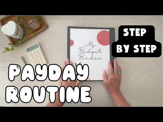 EASY Payday Routine | Beginner Budget Setup | Step by Step Get Out Of Debt  | Cash Stuffing #budget