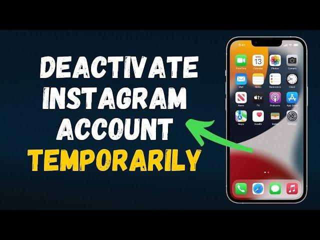 How to Deactivate Instagram account temporarily (2024) Full Guide