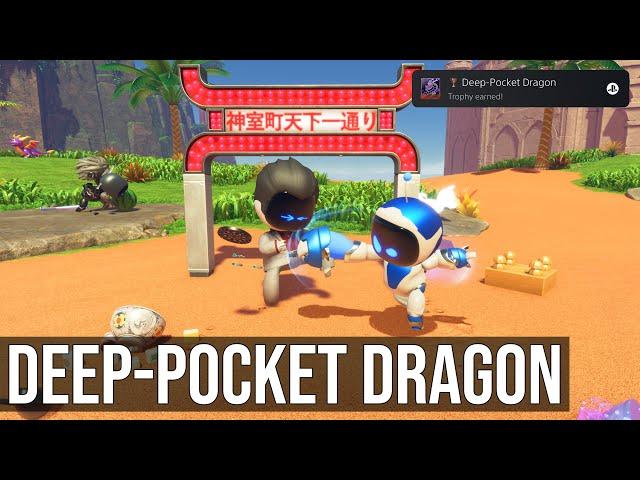 Astro Bot - Deep-Pocket Dragon Trophy (Made A Tough Guy Drop All His Items In Crash Site)