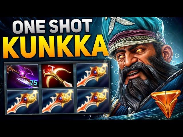 x4 Divine Rapiers Kunkka One Shot 21 Kills +120 Min Comeback | Dota 2 Gameplay