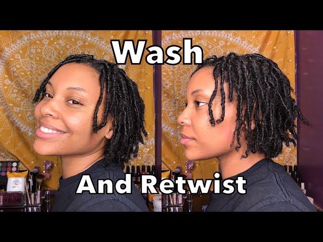 Wash and Retwist Starter Locs | Second Retwist | Knatty Dread Cream