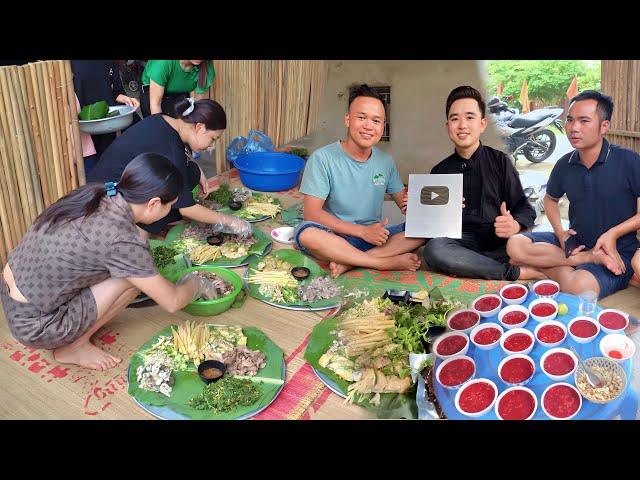 ĂN MỪNG NÚT BẠC TRAI BẢN MỞ ĐẠI TIỆC MỜI CẢ XÓM TOÀN MÓN NGON