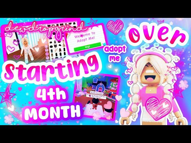  STARTING OVER  in Adopt Me! 4th FULL MONTH! #adoptme
