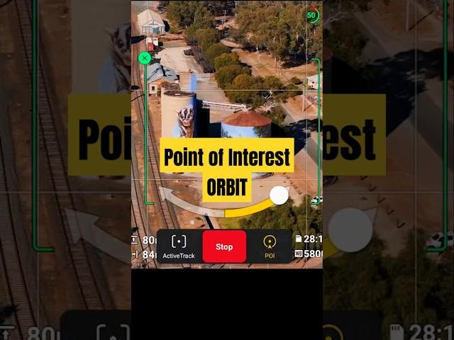 How to orbit DJI drone around POI (Point of Interest) #dji #drones #dronepilot