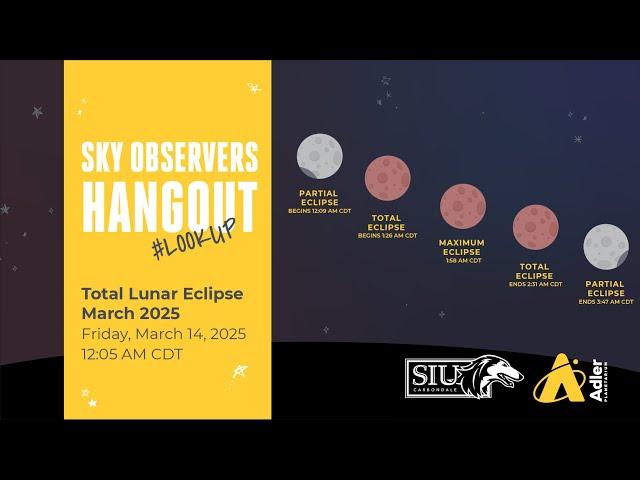 Sky Observers Hangout: Total Lunar Eclipse March 2025