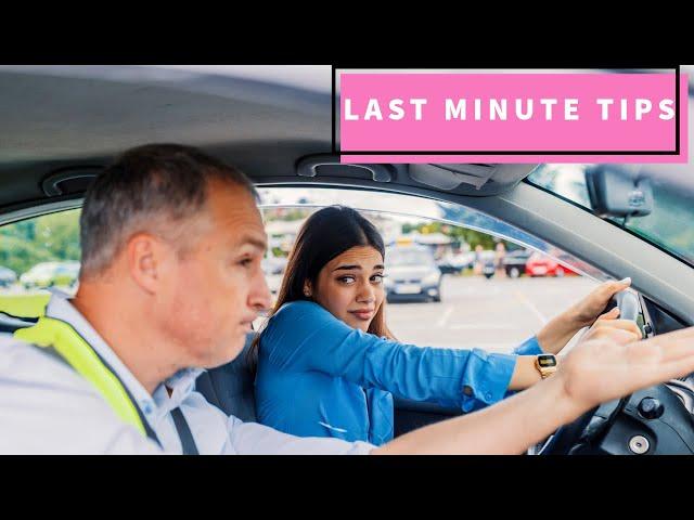 Last Minute Driving Test Tips You Need To Pass