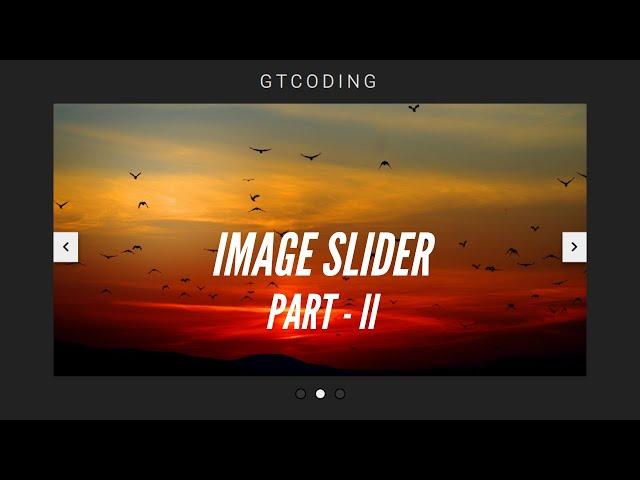 Create An Image Slider From Scratch Using HTML, CSS & JavaScript (Part II)