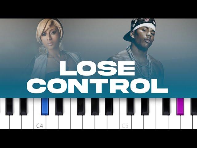 Keri Hilson ft Nelly - Lose Control  (piano tutorial)