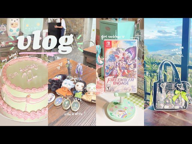 2023 vlog 🩰 celebrating my birthday, fire emblem engage, malleus ita bag, playing ensemble stars