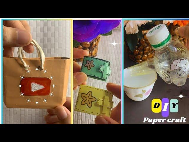 DIY Easy & Creative Paper Crafts when you're bored miniature craft | School supplies #diy