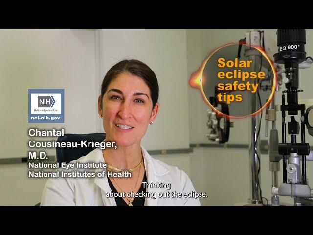 Solar eclipse safety tips from the National Eye Institute