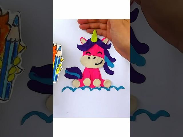 #unicorn лепка для детей искусственно - единорог   ￼