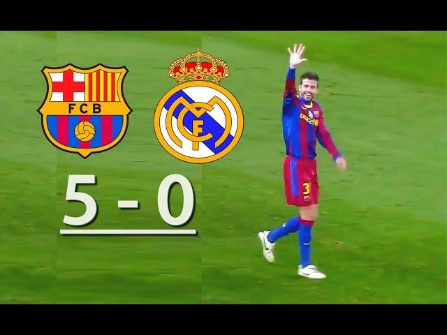 Barcelona vs Real Madrid  (5-0)