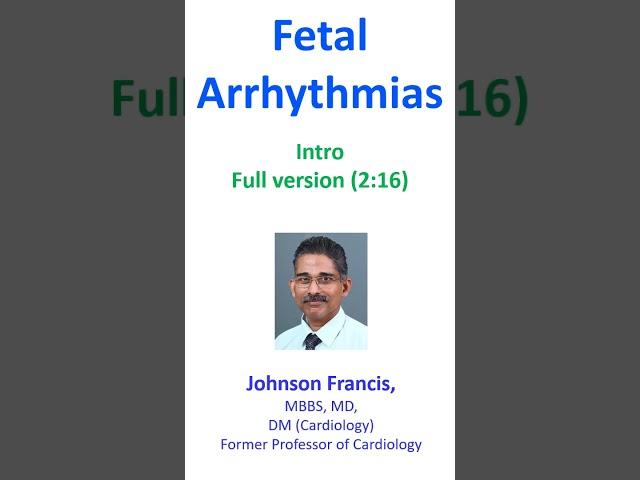 Fetal Arrhythmias