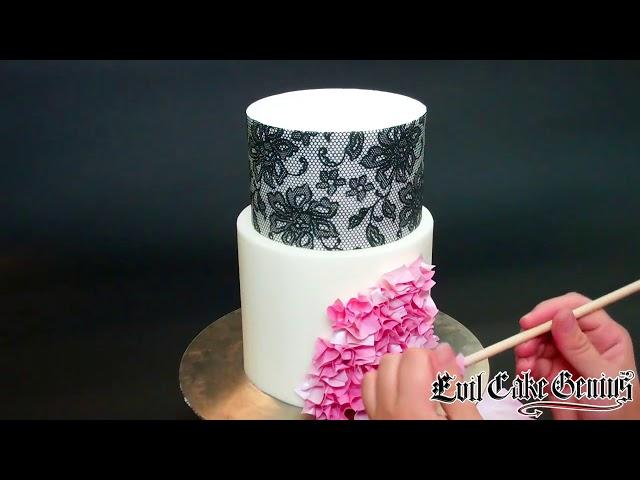 Edible Fabric Sheets - Pink Pomp - Evil Cake Genius!