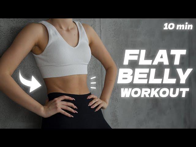 ПЛОСКИЙ ЖИВОТ ЗА 10 МИНУТ / 10 min flat belly workout