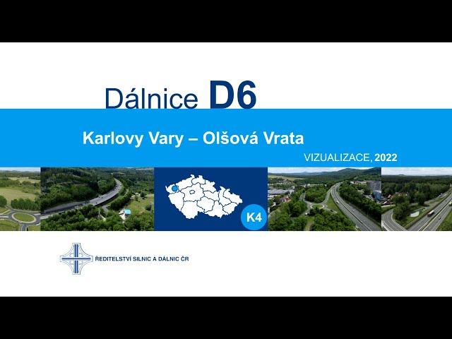 ŘSD ČR - D6 Karlovy Vary - Olšová vrata (vizualizace, 2022)