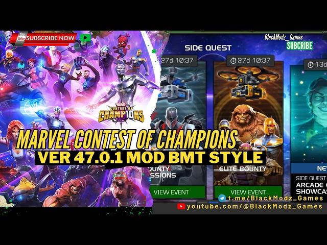 marvel contest of champions ver 47.0.1 MEGA MOD BMT STYLE #mcocmods #marvelmods #mcocmodmenu #mcoc