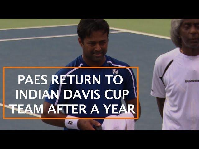 PAES RETURN TO INDIAN DAVIS CUP TEAM AFTER A YEAR