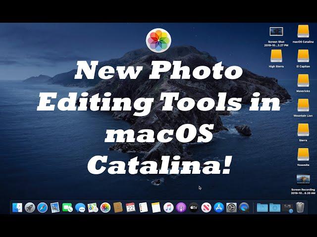 New "Pro" Photo Editing Tools in macOS Catalina