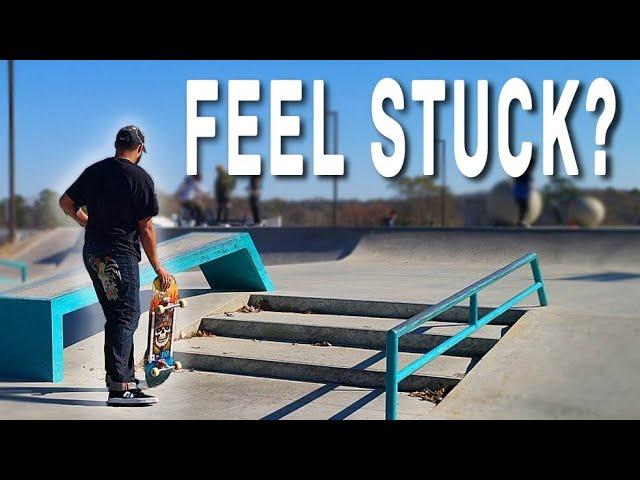 Can't Progress While Skateboarding? TRY THIS!