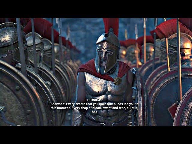 Assassin's Creed Odyssey - All Leonidas & 300 Spartans Cutscenes (PS4 Pro)